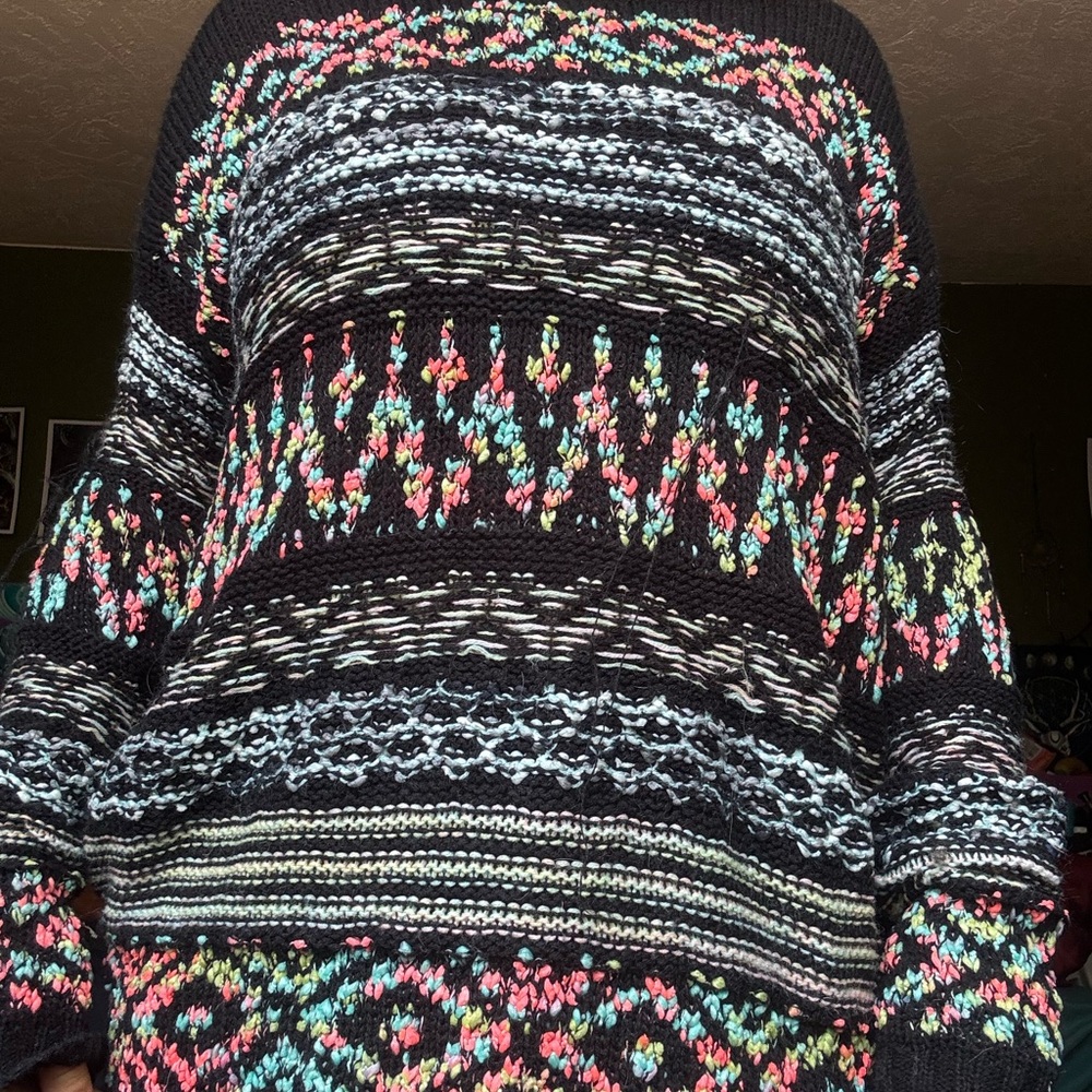 Colorful Patterned Women's Sweater